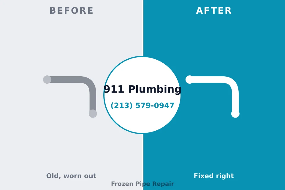 Before and after: plumbing repair Ottawa Hills, OH